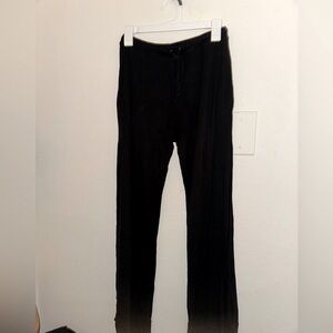 Skin women’s black drawstring lounge wide leg pants 0 loungewear casual